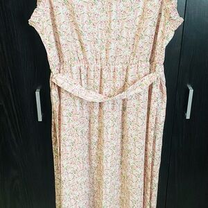 Floral Pink Maxi Dress